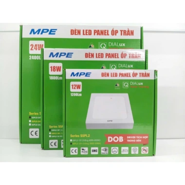 Đèn LED Panel ốp nổi SRPL2 SSPL2 12-24W Trắng 6.500K Vàng 3.000K Tiết kiệm năng lượng Giá chỉ 95.944₫