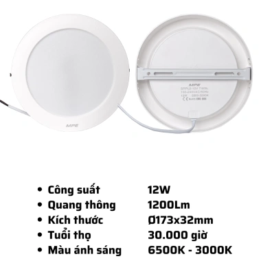 Đèn LED Panel ốp nổi SRPL2 SSPL2 12-24W Trắng 6.500K Vàng 3.000K Tiết kiệm năng lượng Giá chỉ 95.944₫ 10 Đèn LED Panel ốp nổi SRPL2 SSPL2 12-24W Trắng 6.500K Vàng 3.000K Tiết kiệm năng lượng Giá chỉ 95.944₫ 10