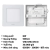 Đèn LED Panel vuông ốp nổi MPE SSPL 6-24W - Trắng 6.500K, Vàng 3.000K, Đổi 3 màu - Giá ưu đãi 113.365₫ 7