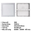 Đèn LED Panel vuông ốp nổi MPE SSPL 6-24W - Trắng 6.500K, Vàng 3.000K, Đổi 3 màu - Giá ưu đãi 113.365₫ 9