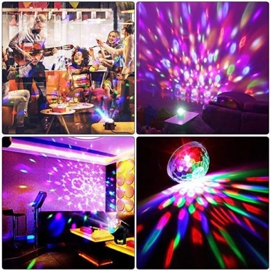 Đèn Led Party Light 7 Chế Độ, Chớp Nhịp Nhạc, Trang Trí Phòng - Giá 90.000 VND