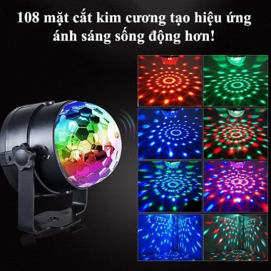 Đèn Led Party Light 7 Chế Độ, Chớp Nhịp Nhạc, Trang Trí Phòng - Giá 90.000 VND