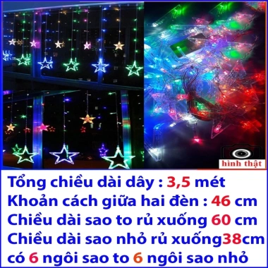 Đèn LED pháo bông 3 tầng 1 chùm điều khiển tùy ý ánh sáng vàng chỉ 35.000₫ 8