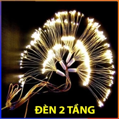 Đèn LED pháo hoa chớp nháy nhiều màu 2-3 tầng 5 chùm Trang trí nhà cửa giá rẻ 38k