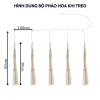 Đèn LED pháo hoa chớp nháy nhiều màu 2-3 tầng 5 chùm Trang trí nhà cửa giá rẻ 38k 5