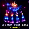 Đèn LED pháo hoa chớp nháy nhiều màu 2-3 tầng 5 chùm Trang trí nhà cửa giá rẻ 38k 9