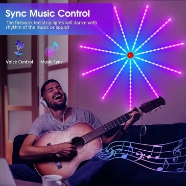 Đèn LED pháo hoa đa màu, trong nhà – ngoài trời, đa chế độ, remote, giá ưu đãi