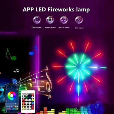 Đèn LED pháo hoa đa màu, trong nhà – ngoài trời, đa chế độ, remote, giá ưu đãi