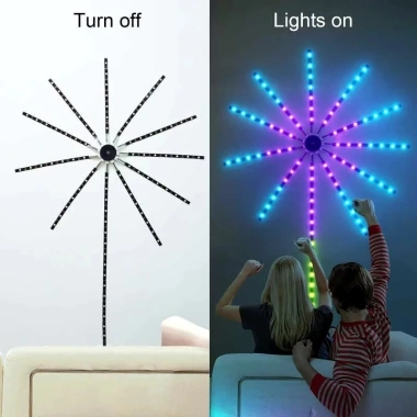 Đèn LED Pháo Hoa Trang Trí Nội Thất 16 Triệu Màu, Nhiều Chế Độ và Điều Khiển, Giá Ưu Đãi 75.479₫