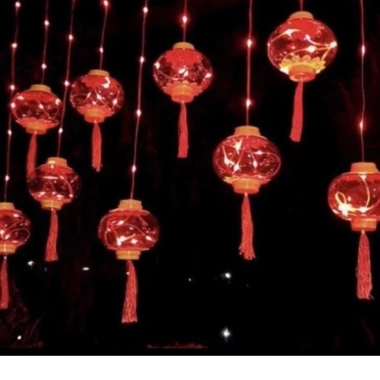 Đèn LED Rèm Lồng Đỏ Siêu Sáng 220V - Trang Trí Lễ Tết May Mắn, Giá ưu đãi 125k 8 Đèn LED Rèm Lồng Đỏ Siêu Sáng 220V - Trang Trí Lễ Tết May Mắn, Giá ưu đãi 125k 8