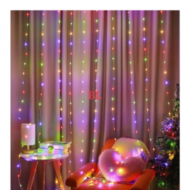 Đèn LED Rèm Mành Mưa 3x2m Hiệu Ứng Thác Nước 10 Sợi Nháy Chống Nước Giá Ưu Đãi 127.000 VND 4