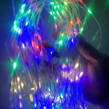 Đèn LED Rèm Mành Mưa 3x2m Hiệu Ứng Thác Nước 10 Sợi Nháy Chống Nước Giá Ưu Đãi 127.000 VND 8