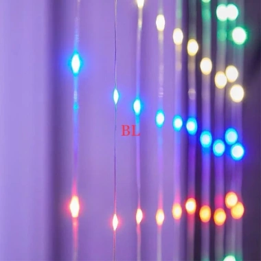 Đèn LED Rèm Mành Mưa 3x2m Hiệu Ứng Thác Nước 10 Sợi Nháy Chống Nước Giá Ưu Đãi 127.000 VND 10