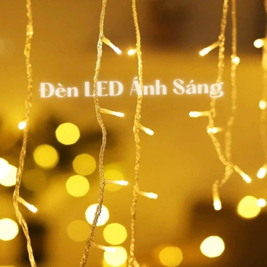 Đèn LED Rèm Thả Màn Ngoài Trời 4-12m Chống Nước Siêu Đẹp Giá 100k Giảm Giá