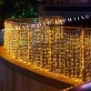 Đèn LED rèm thả so le 8 chế độ chớp nháy, ngoài trời, phích cắm nối dài - Giá 100.000đ 6