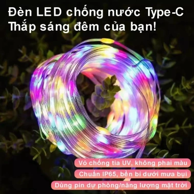 Đèn Led RGB 16 Triệu Màu 10m/20m Giọt Lệ Nháy Nhạc Remote - Giá 45.000₫ 4