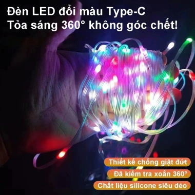 Đèn Led RGB 16 Triệu Màu 10m/20m Giọt Lệ Nháy Nhạc Remote - Giá 45.000₫ 7