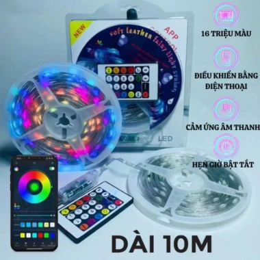 Đèn Led RGB 16 Triệu Màu 10m/20m Giọt Lệ Nháy Nhạc Remote - Giá 45.000₫ 10