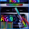 Đèn LED RGB nháy nhạc, cảm biến âm thanh siêu nhạy – Đèn khí quyển ô tô, trang trí bàn làm việc, chỉ 35.000₫