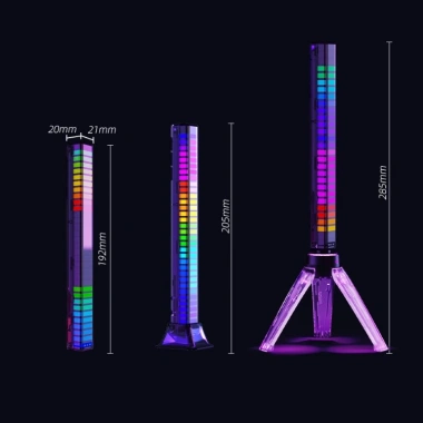Đèn Led RGB nháy theo nhạc 16 triệu màu, gắn xe hơi, để bàn laptop, có pin, giá tốt 98.000₫