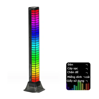 Đèn Led RGB nháy theo nhạc 16 triệu màu, gắn xe hơi, để bàn laptop, có pin, giá tốt 98.000₫