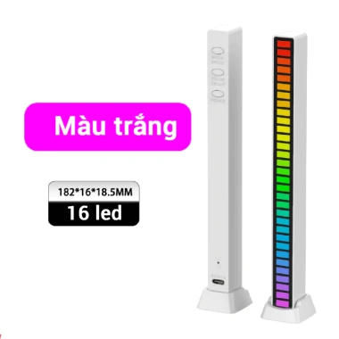 Đèn LED RGB nháy theo nhạc, cảm biến âm thanh, chân đế bàn làm việc - 69.000₫