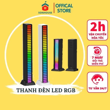 Đèn Led RGB Thanh Cảm Biến Nhạc USB - Đèn Trang Trí Cắm Sạc SONHOUSE Giá 58.000₫