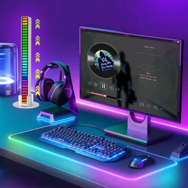Đèn Led RGB Thanh Cảm Biến Nhạc USB - Đèn Trang Trí Cắm Sạc SONHOUSE Giá 58.000₫ 5 Đèn Led RGB Thanh Cảm Biến Nhạc USB - Đèn Trang Trí Cắm Sạc SONHOUSE Giá 58.000₫ 5