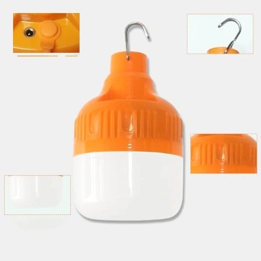 Đèn LED sạc tích điện 100W, cắm USB, treo chống nước, tặng móc dán tường - Chỉ 45.000₫ bảo hành 1 năm 4