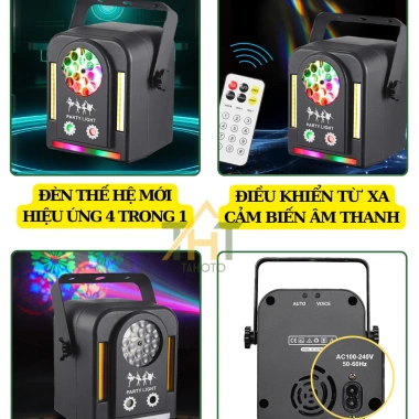 Đèn Led Sân Khấu S8 Pro 6 In1 – Hoa Văn nháy theo nhạc, vũ trường & karaoke, giá 649.000₫ 3