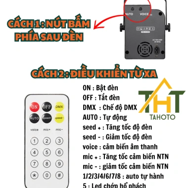 Đèn Led Sân Khấu S8 Pro 6 In1 – Hoa Văn nháy theo nhạc, vũ trường & karaoke, giá 649.000₫ 5