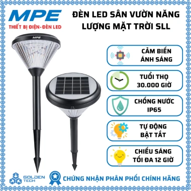 Đèn LED sân vườn năng lượng mặt trời 3.000K ánh sáng vàng 12h SLL-50V/70V 1,304,000₫
