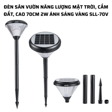 Đèn LED sân vườn năng lượng mặt trời 3.000K ánh sáng vàng 12h SLL-50V/70V 1,304,000₫