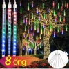 Đèn LED Sao Băng 8 Ống 50cm Chống Nước Trang Trí Cây Lễ Tết Giá 100.000 VND