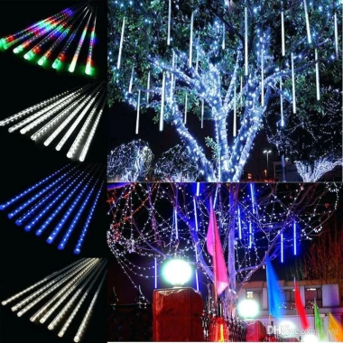 Đèn LED Sao Băng 8 Ống 50cm Chống Nước Trang Trí Cây Lễ Tết Giá 100.000 VND 2