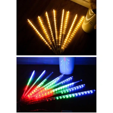 Đèn LED Sao Băng 8 Ống 50cm Chống Nước Trang Trí Cây Lễ Tết Giá 100.000 VND 6