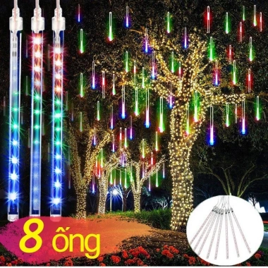 Đèn LED Sao Băng 8 Ống 50cm Chống Nước Trang Trí Cây Lễ Tết Giá 100.000 VND 10