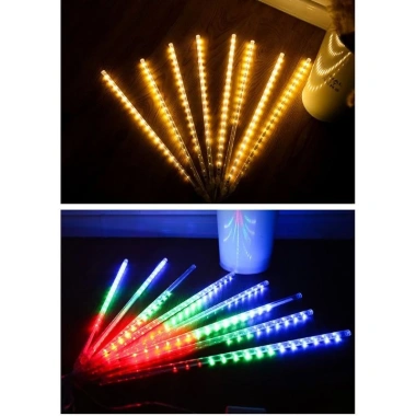 Đèn LED sao băng 8 ống ngoài trời, nhiều màu, giá sốc 85.000đ, ánh sáng ấn tượng