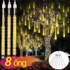 Đèn LED sao băng 8 ống ngoài trời, nhiều màu, giá sốc 85.000đ, ánh sáng ấn tượng 9