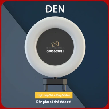 Đèn LED selfie 3 màu xoay 360°, giá đỡ điện thoại có thể sạc lại – chỉ 89.000₫