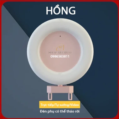 Đèn LED selfie 3 màu xoay 360°, giá đỡ điện thoại có thể sạc lại – chỉ 89.000₫