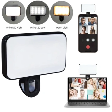 Đèn LED selfie kẹp laptop 3 chế độ ánh sáng, hỗ trợ livestream, chỉ 59.000₫