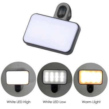 Đèn LED selfie kẹp laptop 3 chế độ ánh sáng, hỗ trợ livestream, chỉ 59.000₫