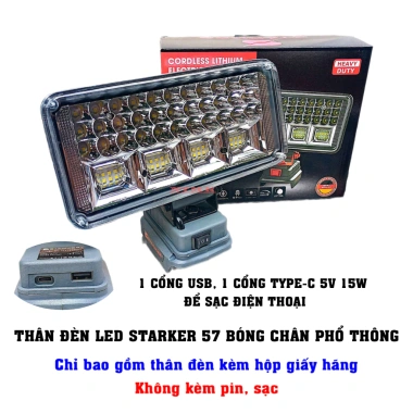 Đèn LED Starker 4cm dùng pin M21, 2 cổng USB sạc điện thoại - Giá chỉ 130.000₫ 10