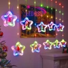 Đèn LED Thả 10 Sao Trang Trí Noel – Đèn Mành Giáng Sinh Năm Mới Giá 89.000₫ 2
