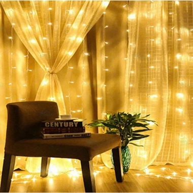 Đèn LED Thả Rèm 3x3m Trang Trí Phòng Ngủ, Cưới Hỏi, Sinh Nhật, Noel Giá 119k