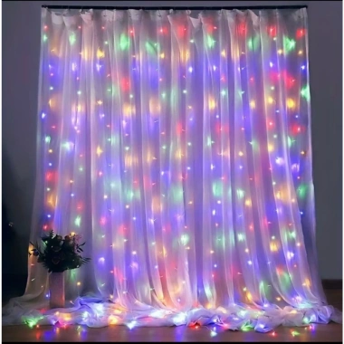 Đèn LED Thả Rèm 3x3m Trang Trí Phòng Ngủ, Cưới Hỏi, Sinh Nhật, Noel Giá 119k 6 Đèn LED Thả Rèm 3x3m Trang Trí Phòng Ngủ, Cưới Hỏi, Sinh Nhật, Noel Giá 119k 6