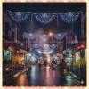Đèn LED Thả Rèm Đuôi Công - Ngôi Sao Trang Trí Cây Noel, Tết Năm Mới, Giá 120k 2
