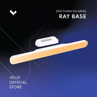 Đèn LED thanh không dây gắn nam châm 40cm Velix Ray Base – 10W 410 Lumen 3.000mAh – Giá 320.000₫