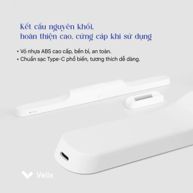 Đèn LED thanh không dây gắn nam châm 40cm Velix Ray Base – 10W 410 Lumen 3.000mAh – Giá 320.000₫ 6 Đèn LED thanh không dây gắn nam châm 40cm Velix Ray Base – 10W 410 Lumen 3.000mAh – Giá 320.000₫ 6